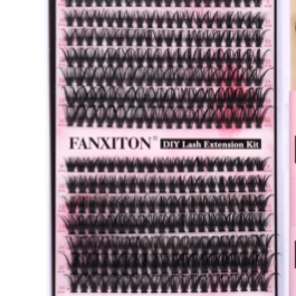 FANXITON DIY Lash Extension Kit 40D D Individual Lashes Lash Clusters - Picture 3 of 6